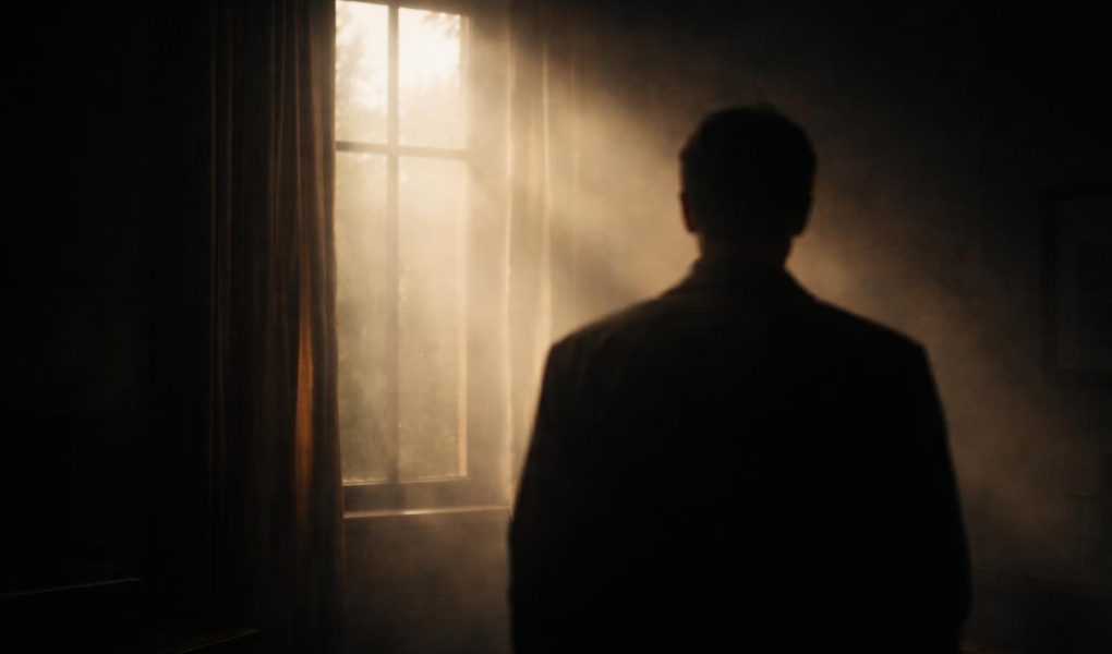 silhouette-floue-piece-sombre-fenetre