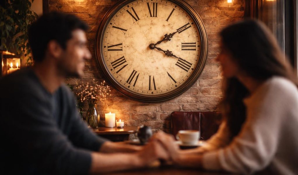 horloge-ancienne-cafe-intime-flou