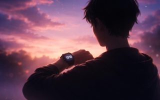 silhouette-montre-ciel-crepuscule-nuages