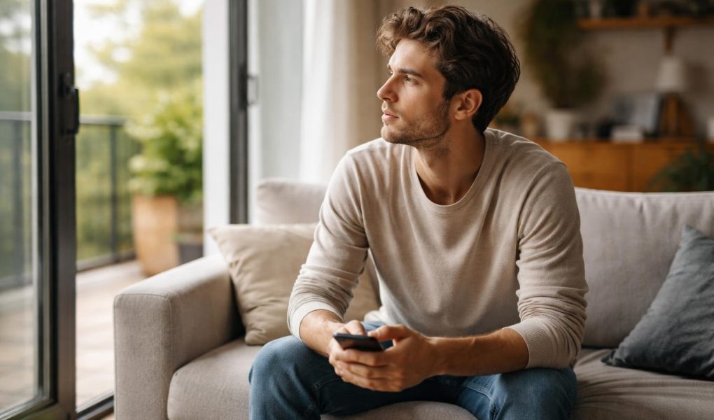 homme-assis-smartphone-fenetre-lumiere