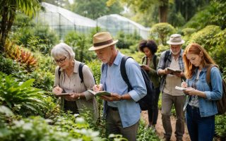 personnes-jardin-botanique-serres-arbres