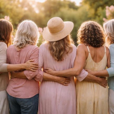 femmes-groupe-jardin-fleuri-unite