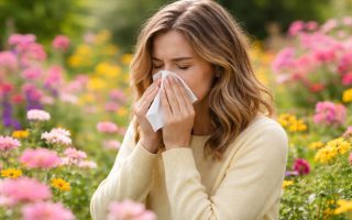 personne-jardin-fleurs-mouchoir
