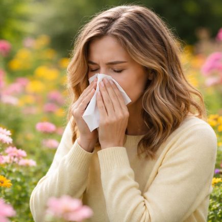 personne-jardin-fleurs-mouchoir