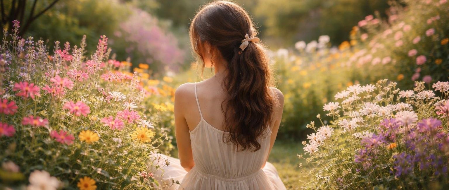 silhouette-feminine-jardin-fleurs-tranquillite