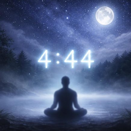 ciel-etoile-brume-lune-silhouette-meditation