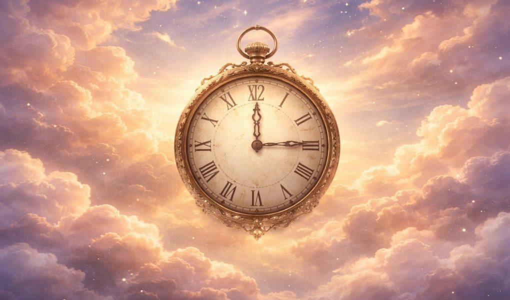 ciel-mystique-horloge-nuages-dore