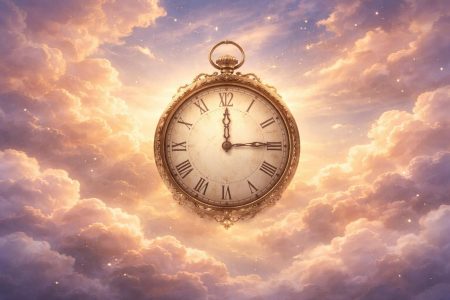 ciel-mystique-horloge-nuages-dore