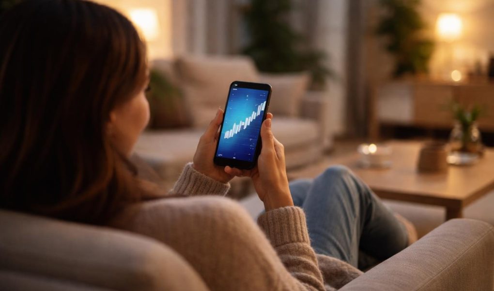 personne-assise-smartphone-salon-moderne